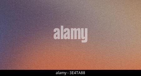 Abstract background blending purple to orange with visible grainy texture Stock Photo