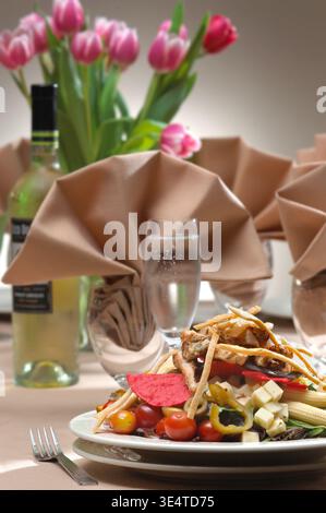 Fancy place setting, Philadelphia, Pennsylvania, USA Stock Photo