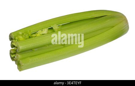 Fresh celery stalks on white background Stock Photo