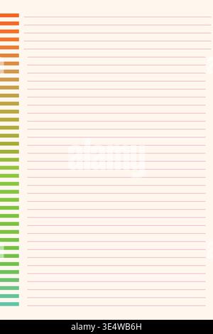 Grid paper. Lined sheet of abstract squared background with color graph. Geometric pattern for school, wallpaper, textures, notebook. Checkered blank Stock Vector