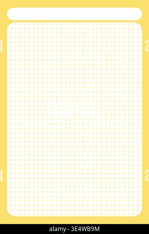 Grid paper. Lined sheet of abstract squared background with color graph. Geometric pattern for school, wallpaper, textures, notebook. Checkered blank Stock Vector