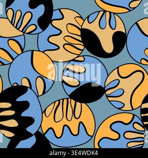 Native seamless pattern with drawn ethnic colorful elements. Geometric aboriginal symbols on greeting background. Design card for mexican, american Stock Vector