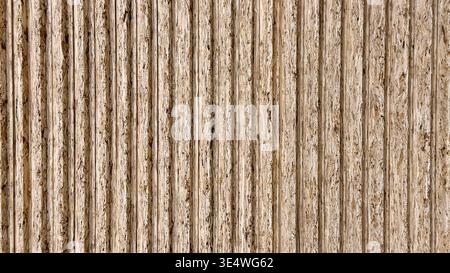 OSB board surface texture. Compressed wood panel background with rough pattern. Stock Photo