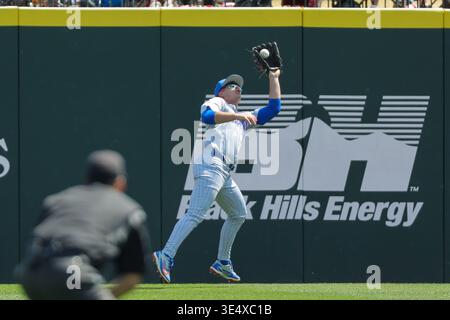March 29, 2026: Florida outfielder Ashton Wilson (30) makes a diving ...