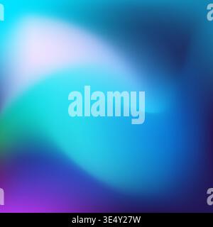 Abstract wavy liquid background. Gradient mesh in dark green, blue, purple vivid color. Stock Vector