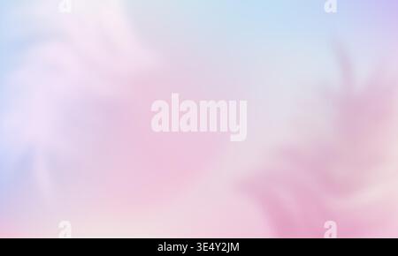Beautiful background with vibrant gradient and colorful floral shadows. Abstract banner with overlay effect blurred plants Stock Vector