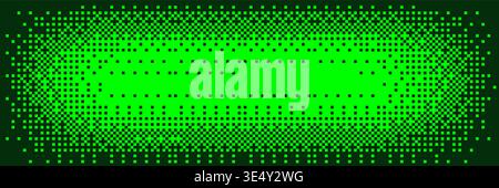 Dither bitmap background in green display color Stock Vector