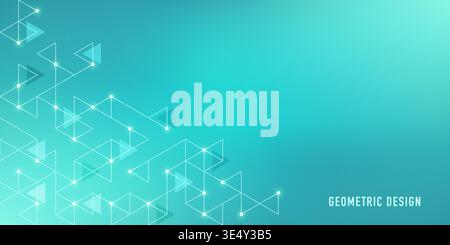 Abstract vector background with a geometric pattern of triangle shapes. Graphic design element  Stock Vector