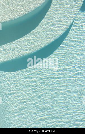 Blue Ripples on a Sunny Pool Stock Photo