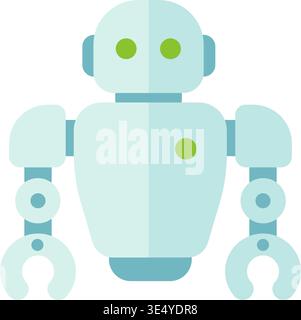 Robot (physical AI, robotics technology) vector icon illustration Stock Vector