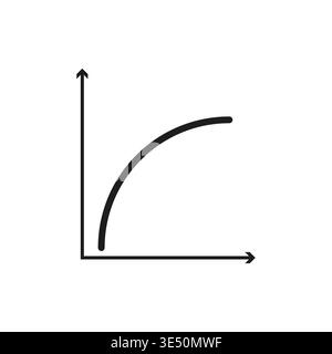 Graph icon picture. Chart growth symbol. Curve figure Vector. Profit business success sign. Manual vector only. No autotrace used. EPS 10. Stock Vector