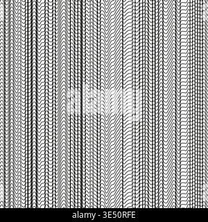Wave line pattern. Vertical curve Vector. Abstract ripple background. Distorted stripe texture. Manual vector only. No autotrace used. EPS 10. Stock Vector