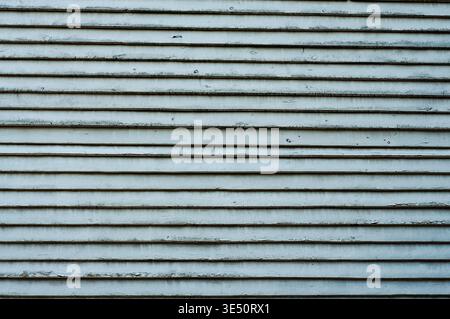 Gray wooden plank wall. White wooden plank background.White wooden plank wall. White wooden plank background. White wooden plank wall. Stock Photo