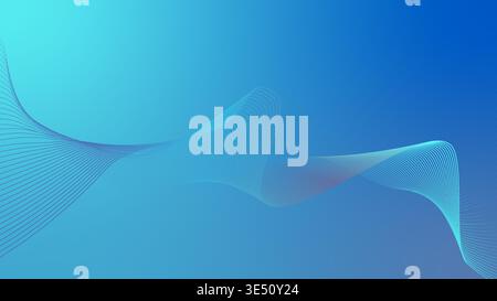 Minimal Abstract fluid Blue gradient colorful background design Stock Vector