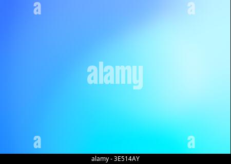 Vibrant blue and turquoise color gradient abstract background. Stock Photo