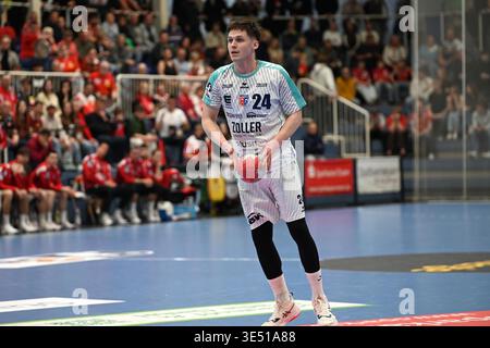 Maxim Orlov (SG BBM Bietigheim, #24) GER, TVB Stuttgart vs. SG BBM ...