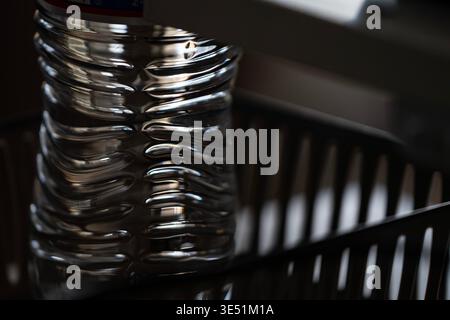 Shades of black and white in an abstract photo Stock Photo