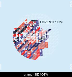 Dynamic design and vivid palette create a contemporary aesthetic perfect for social media graphics flyers and creative templates Stock Vector