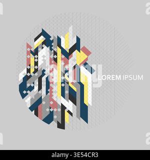Dynamic design and vivid palette create a contemporary aesthetic perfect for social media graphics flyers and creative templates Stock Vector