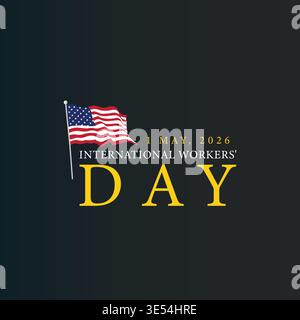 May Day A Tribute to Workers Rights and Achievements Stock Vector
