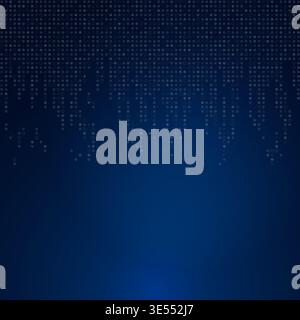 Abstract Digital Rain Background Stock Vector