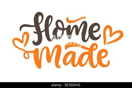 Homemade vector cute lettering calligraphy design Stock Vector