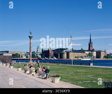 Sweden. Stockholm city. Riddarholmen. Gamla Stan (Old town). Stock Photo