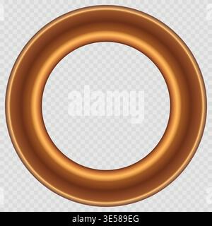 Round golden vintage wooden frame for your design. Vintage cover. Place for text. Vintage antique gold beautiful rectangular frames. Template vector Stock Vector