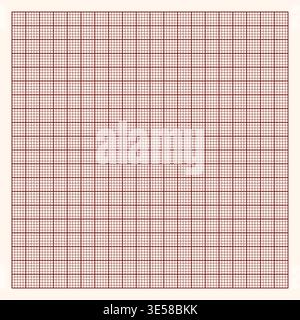 Millimeter grid paper. Lined sheet of abstract squared background with color graph. Geometric pattern for school, wallpaper, textures, notebook Stock Vector