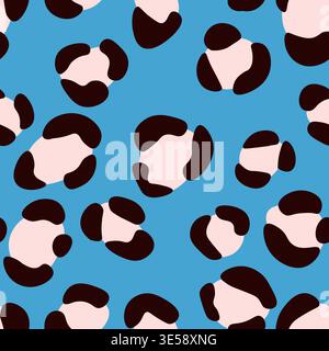Abstract modern leopard seamless pattern. Animals fashion trendy background. Color decorative vector illustration for print, fabric, textile. Modern Stock Vector