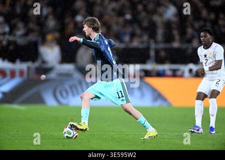 Football; Season 2025/2026; Season 2025/26; Friendly match; Friendly Game; Germany against Ghana on March 30, 2026 in Stuttgart. UBz: 11 Nick Woltemade, Germany. Stock Photo