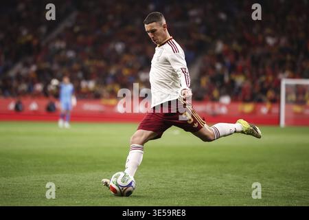Alejandro Grimaldo Of Spain During The Friendly Match Between Spain And alejandro-grimaldo-of-spain-during-the-friendly-match-between-spain-and