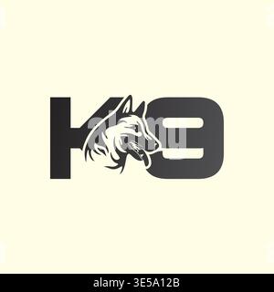 K9 Dog Training Symbol Logo Stock Vector