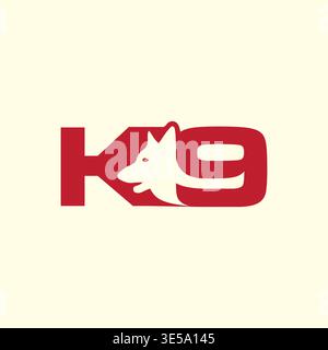 Professional K9 Dog Training Logo Stock Vector