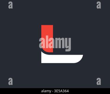 Modern Letter L Monogram Logo Design Stock Vector