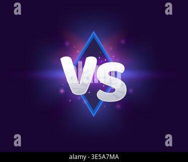 Vs versus sign showdown battle fight confrontation Stock Vector