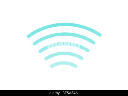 Sensor Wave or Lasor Scan or Radar Signal. Vector Illustration. Stock Vector