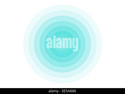 Sensor Wave or Lasor Scan or Radar Signal. Vector Illustration. Stock Vector