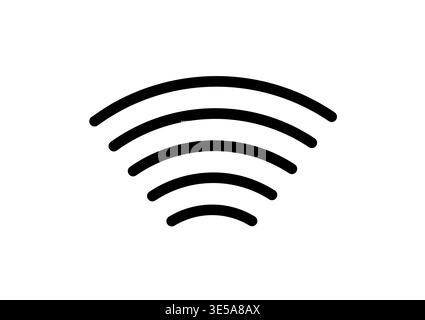 Sensor Wave or Lasor Scan or Radar Signal. Vector Illustration. Stock Vector