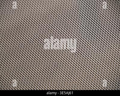 detail of the plastic fabric weave on a chair close up Stock Photo