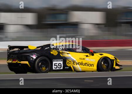 SIlverstone, UK, 31st March, 2026, Marc Warren & Jack Brown in a ...