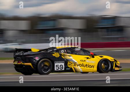 SIlverstone, UK, 31st March, 2026, Marc Warren & Jack Brown in a ...