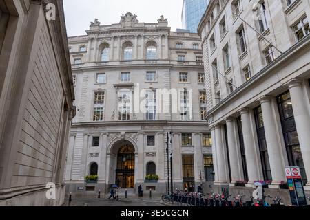 The international headquarters of Addleshaw Goddard LLP (informally AG) located at Lothbury in the city of London, United Kingdom. Stock Photo