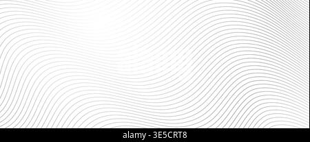 Line pattern. Abstract waves lines pattern. White background with wavy. Wave backgrounds. Light geometric texture. Curve shape. Tech stripe design Stock Vector