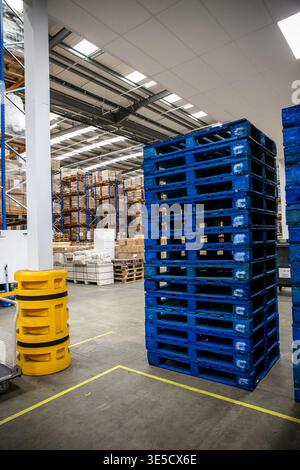 Chep Pallet stack Stock Photo - Alamy