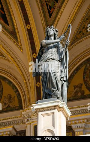 Statue of Phantasie (Fantasy) in the loggia of the Vienna State Opera, Vienna, Austria Stock Photo