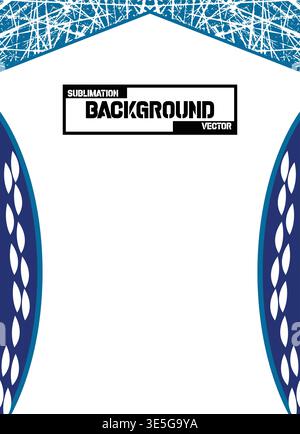 Abstract sport jersey design with dynamic geometric lines and grunge texture, modern pattern suitable for sublimation printing, team uniforms, esports Stock Vector