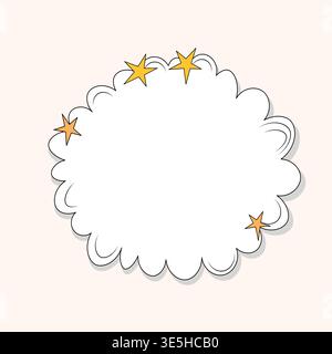 Set of speech bubbles Short Phrases. Cartoon Vector illustration. Isolated on transparent background. Hand draw style, dialog clouds Stock Vector