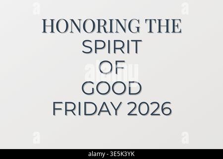 Honoring Spirit Good Friday Tribute Stock Vector