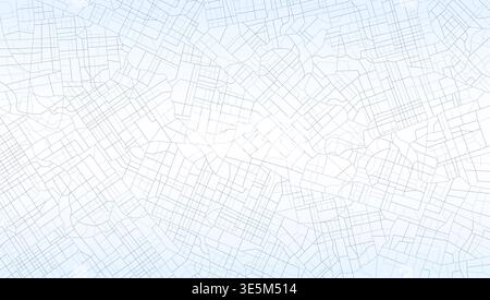 Abstract navigation plan of urban area. Generic city map of streets, roads. Simple scheme of city. Colored flat, editable vector illustration Stock Vector